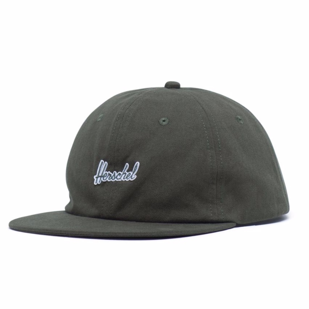 NWT Herschel Albert Strap Cap in Dark Olive